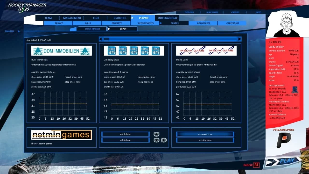 Hockey Manager 20|20 — скриншот 9