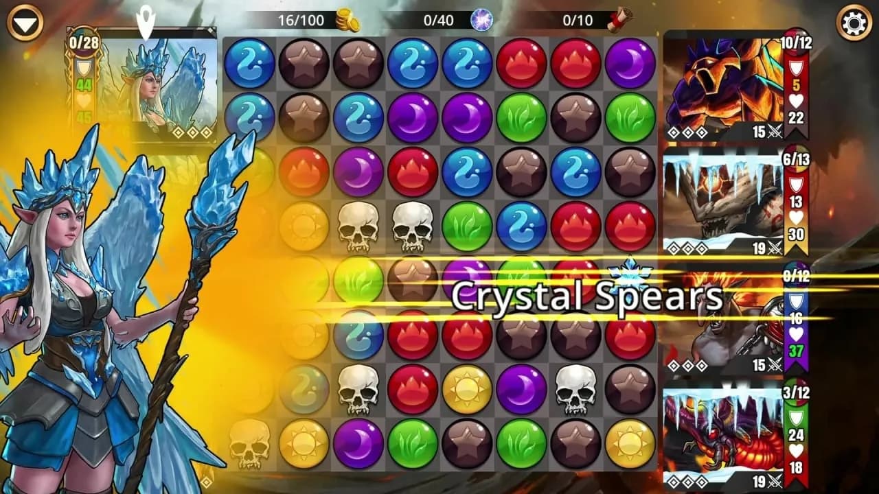 Gems of War - Puzzle RPG — скриншот 4