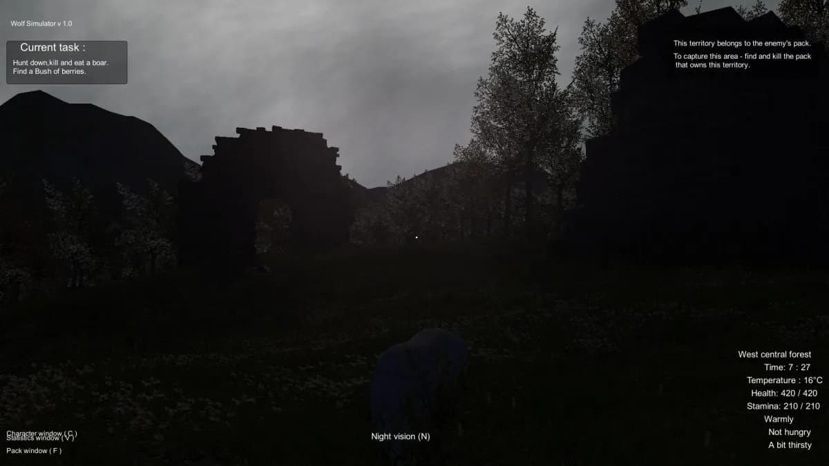Wolf Simulator — скриншот 1