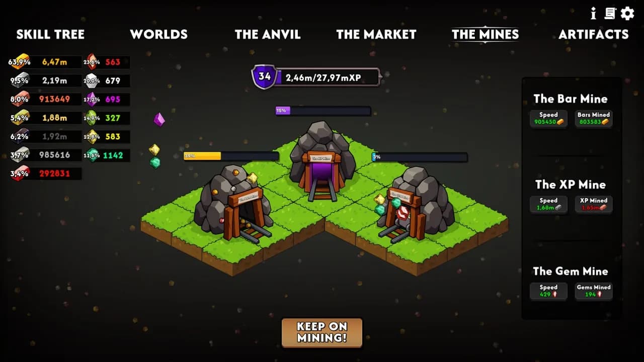 Keep on Mining! - Worlds — скриншот 12