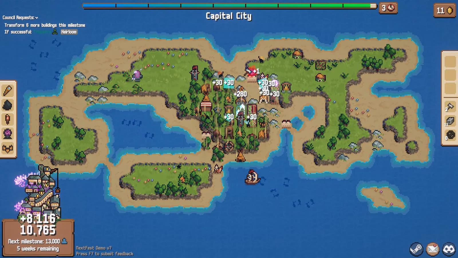 Combolands: Roguelike Citybuilder — скриншот 4