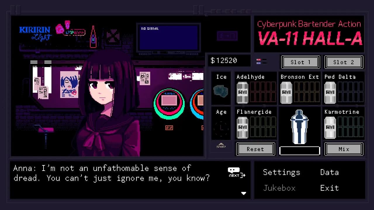 VA-11 Hall-A: Cyberpunk Bartender Action — скриншот 10