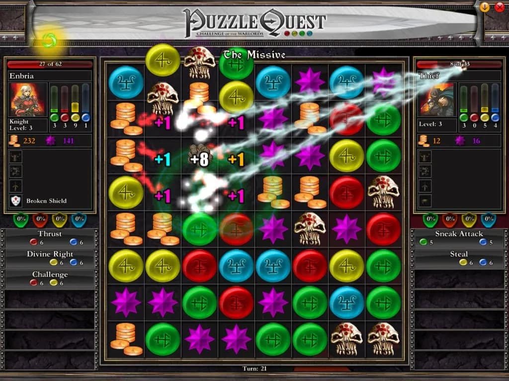 PuzzleQuest: Challenge of the Warlords — скриншот 5