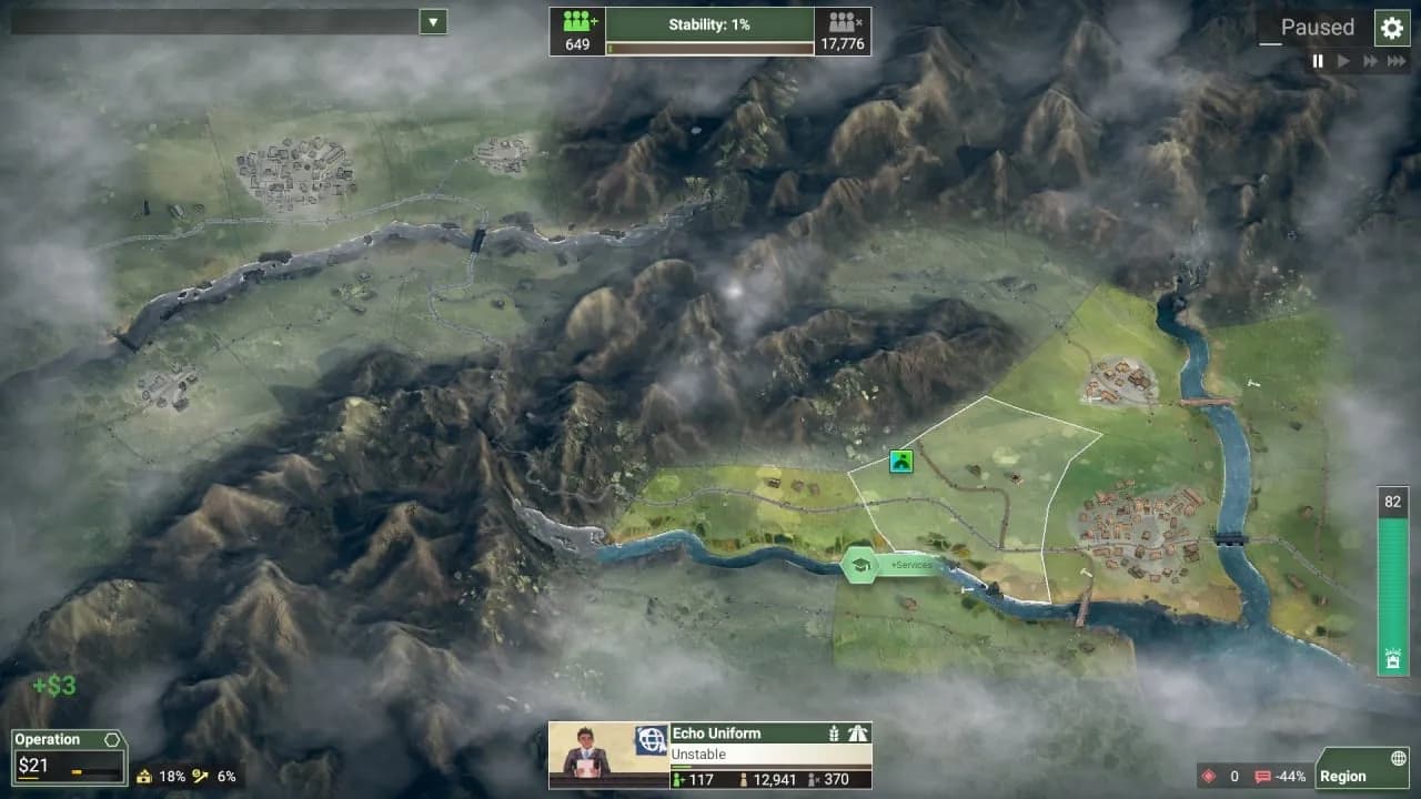 Rebel Inc: Escalation — скриншот 1