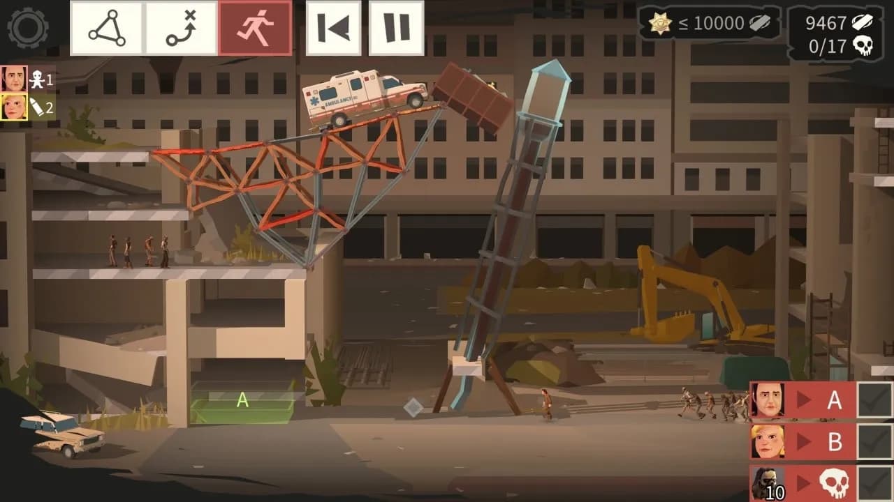 Bridge Constructor: The Walking Dead — скриншот 2