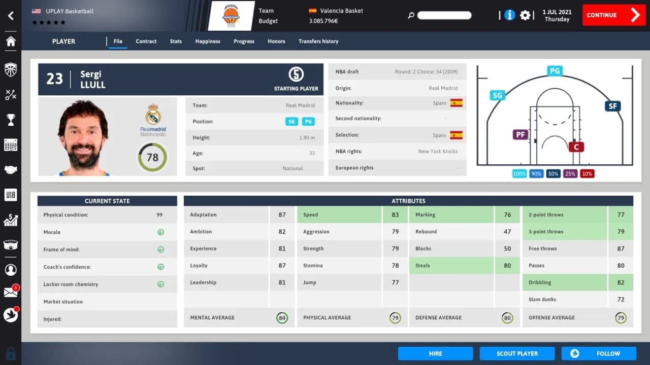 International Basketball Manager 22 — скриншот 7