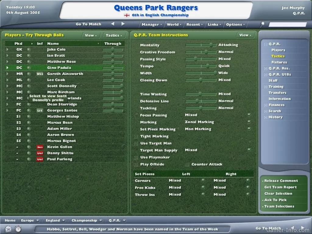 Football Manager 2006 — скриншот 1