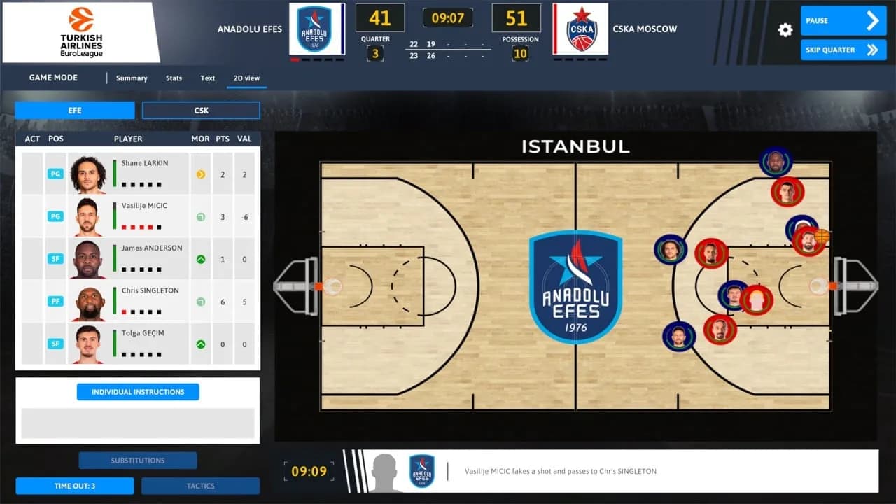 International Basketball Manager 22 — скриншот 6