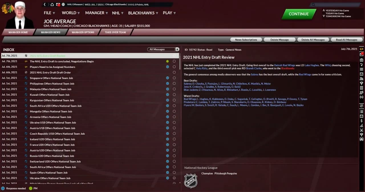 Franchise Hockey Manager 7 — скриншот 6