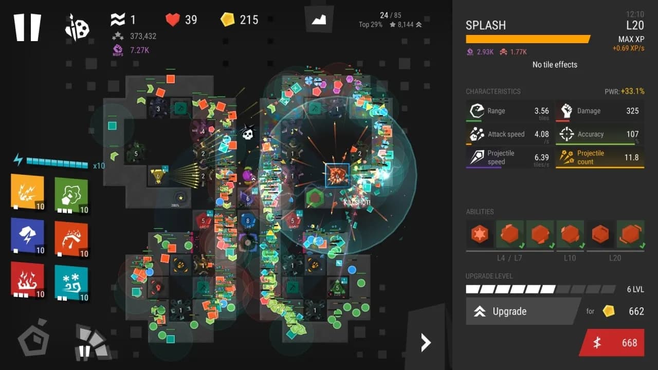 Infinitode 2 - Infinite Tower Defense — скриншот 3
