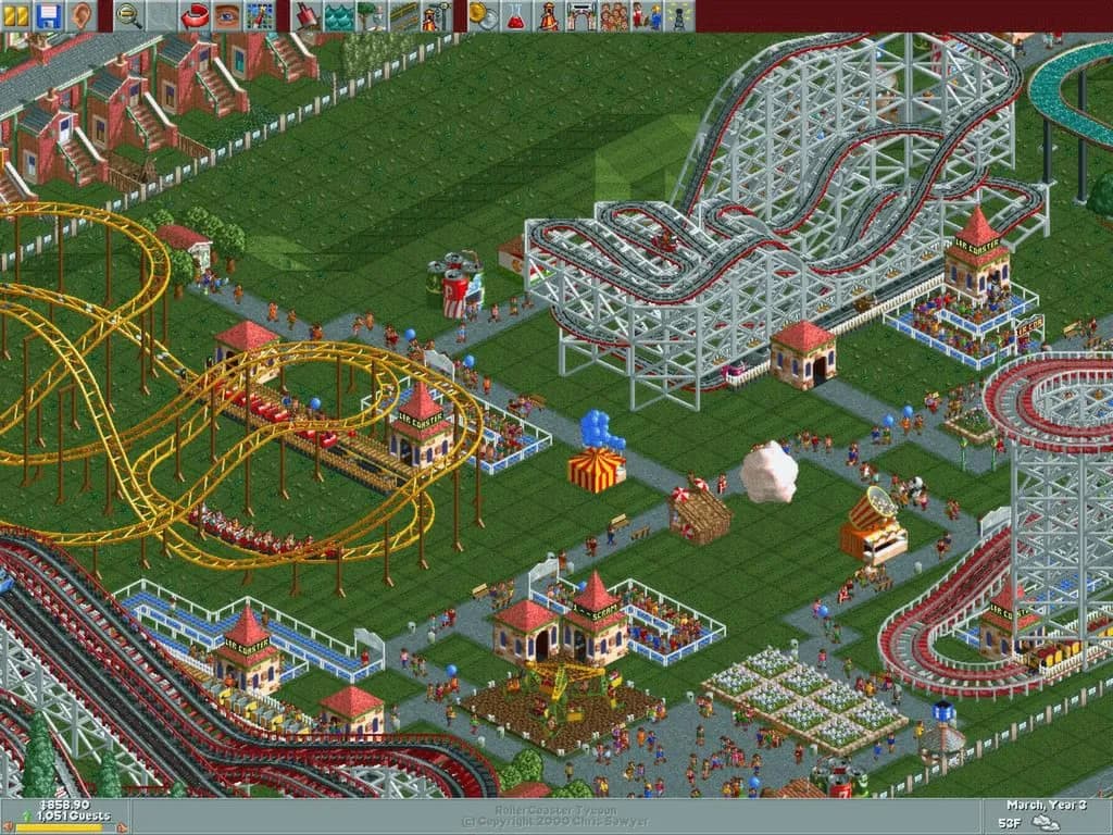 RollerCoaster Tycoon: Deluxe — скриншот 1