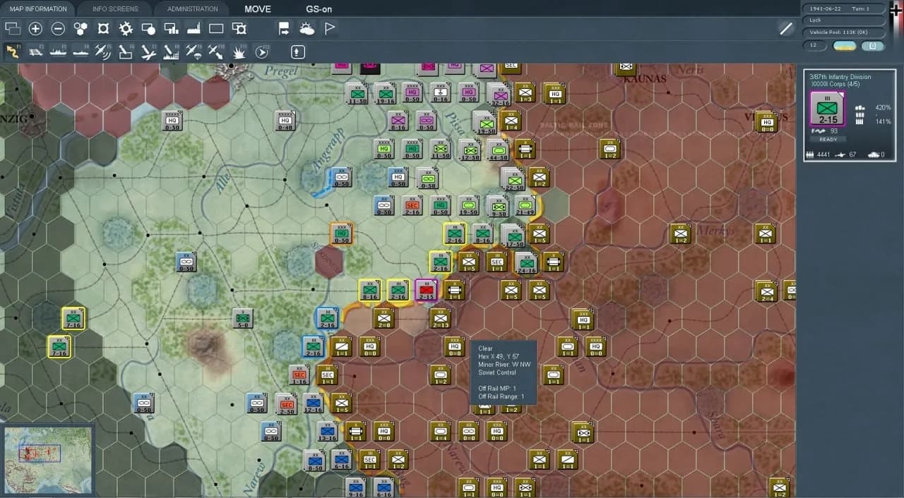 Gary Grigsby's War in the East — скриншот 5