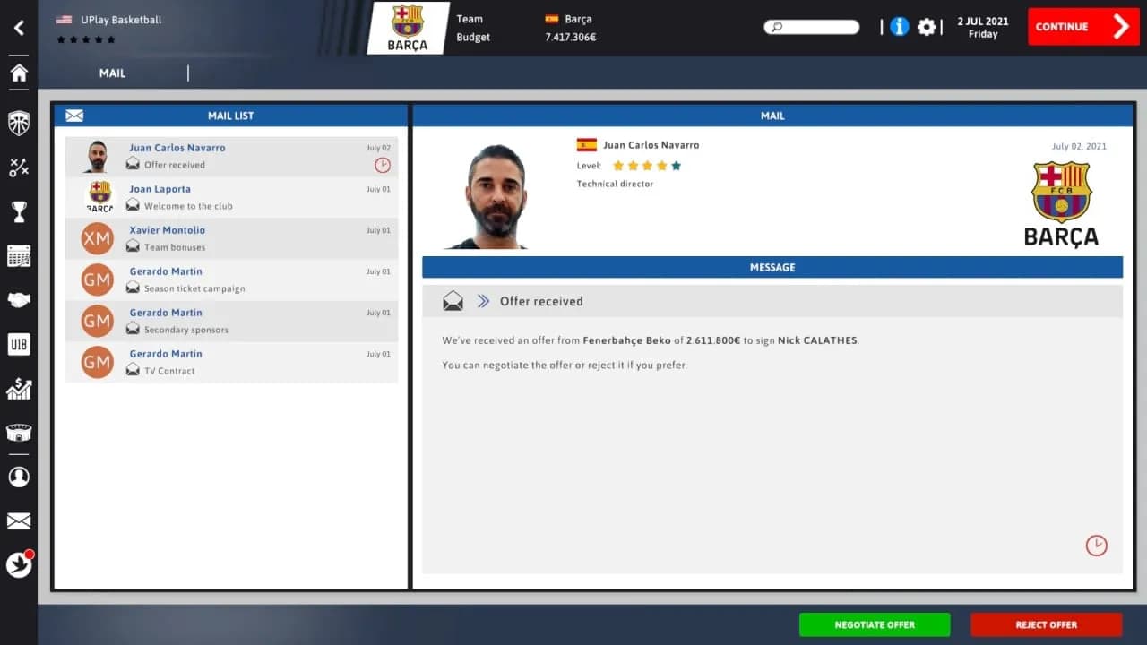 International Basketball Manager 22 — скриншот 9