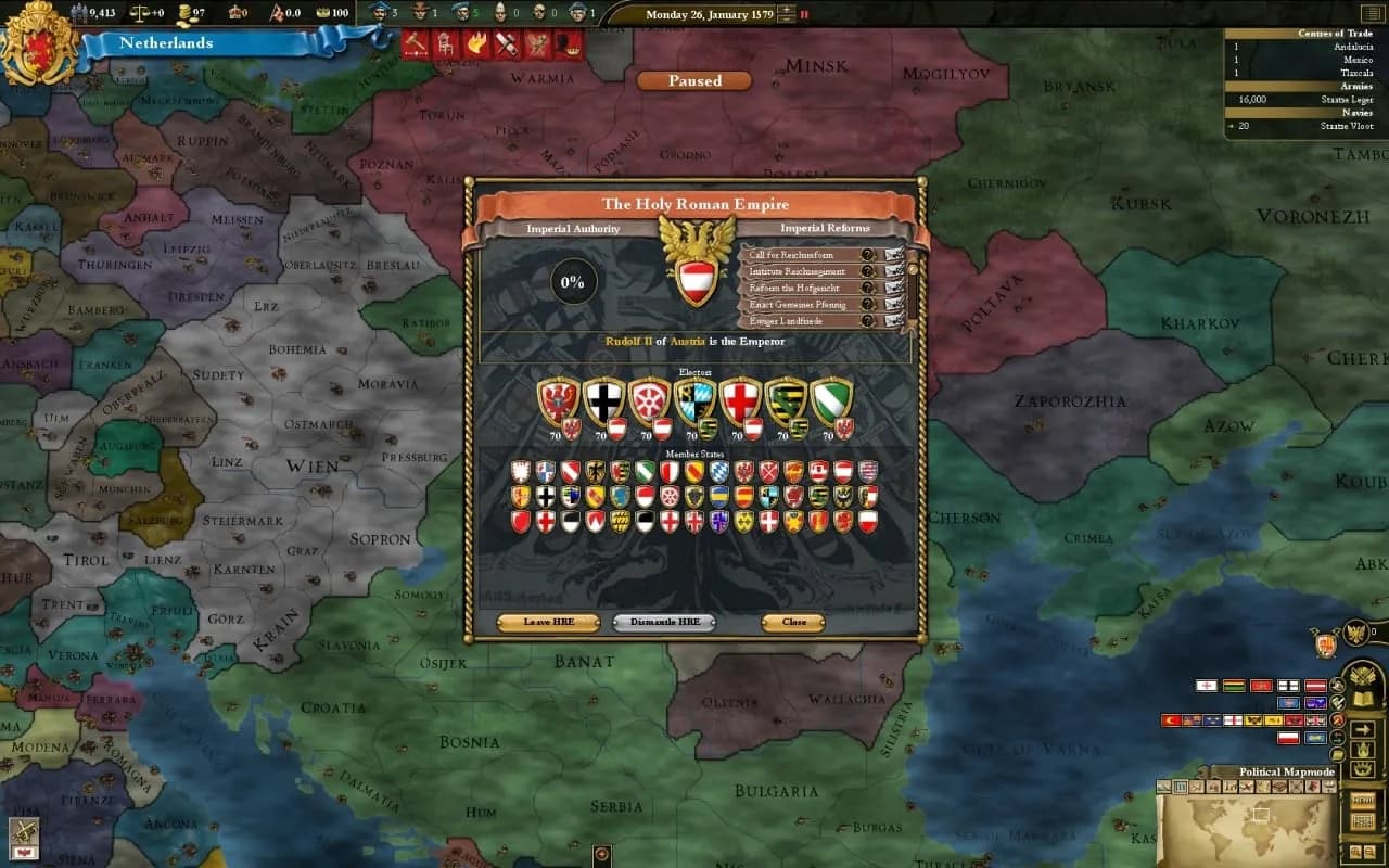Europa Universalis 3: Divine Wind — скриншот 3