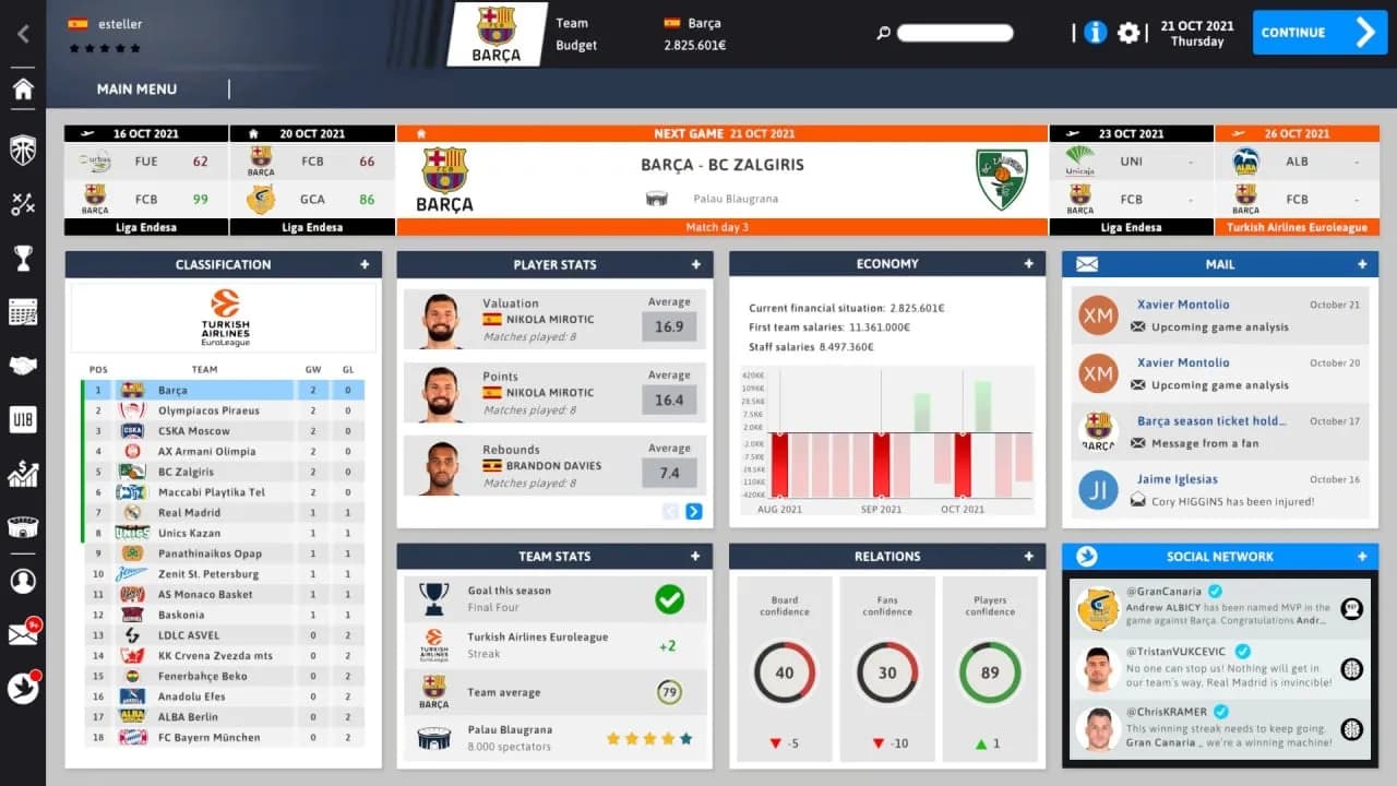 International Basketball Manager 22 — скриншот 4