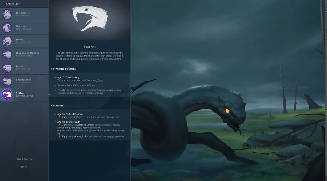 Northgard - Sváfnir, Clan of the Snake — скриншот 1