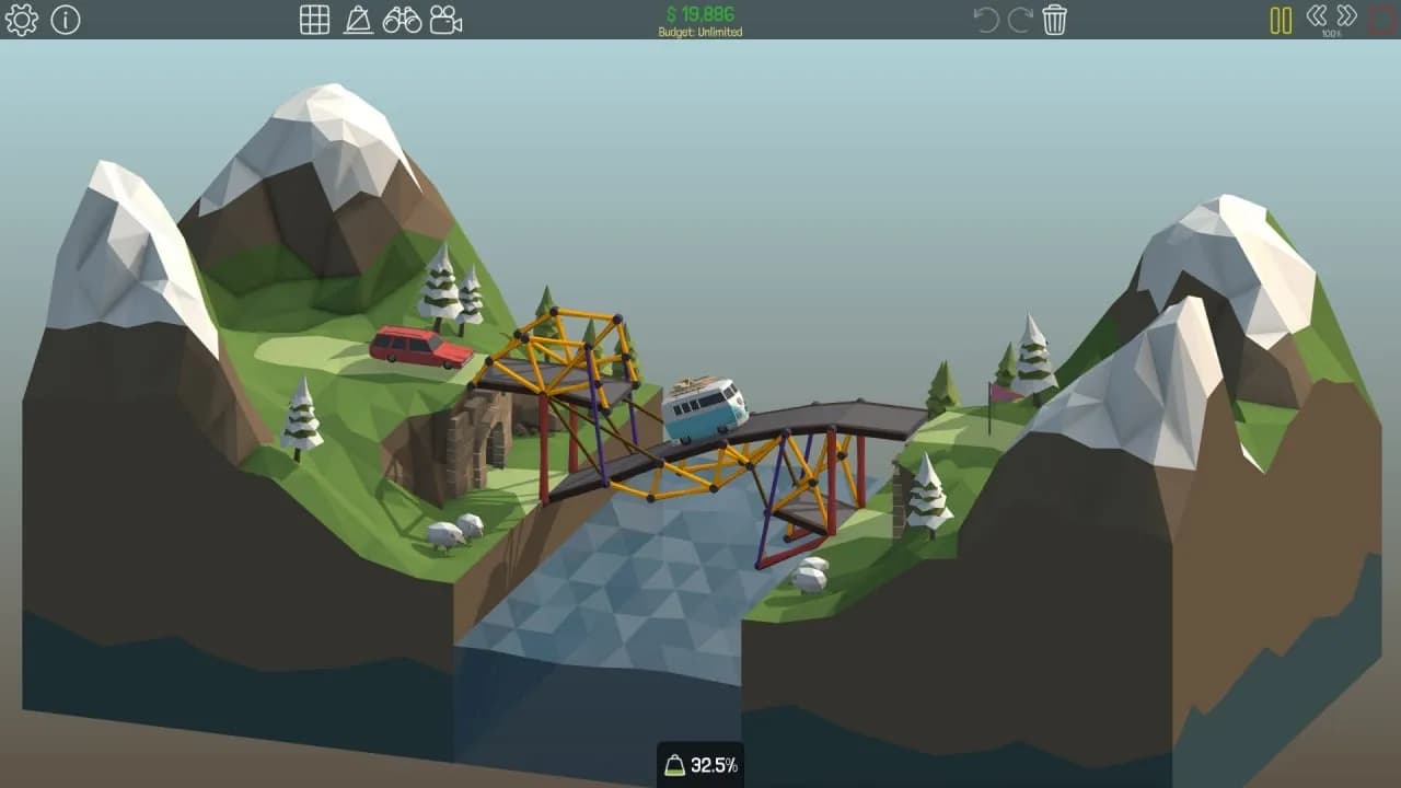 Poly Bridge — скриншот 4