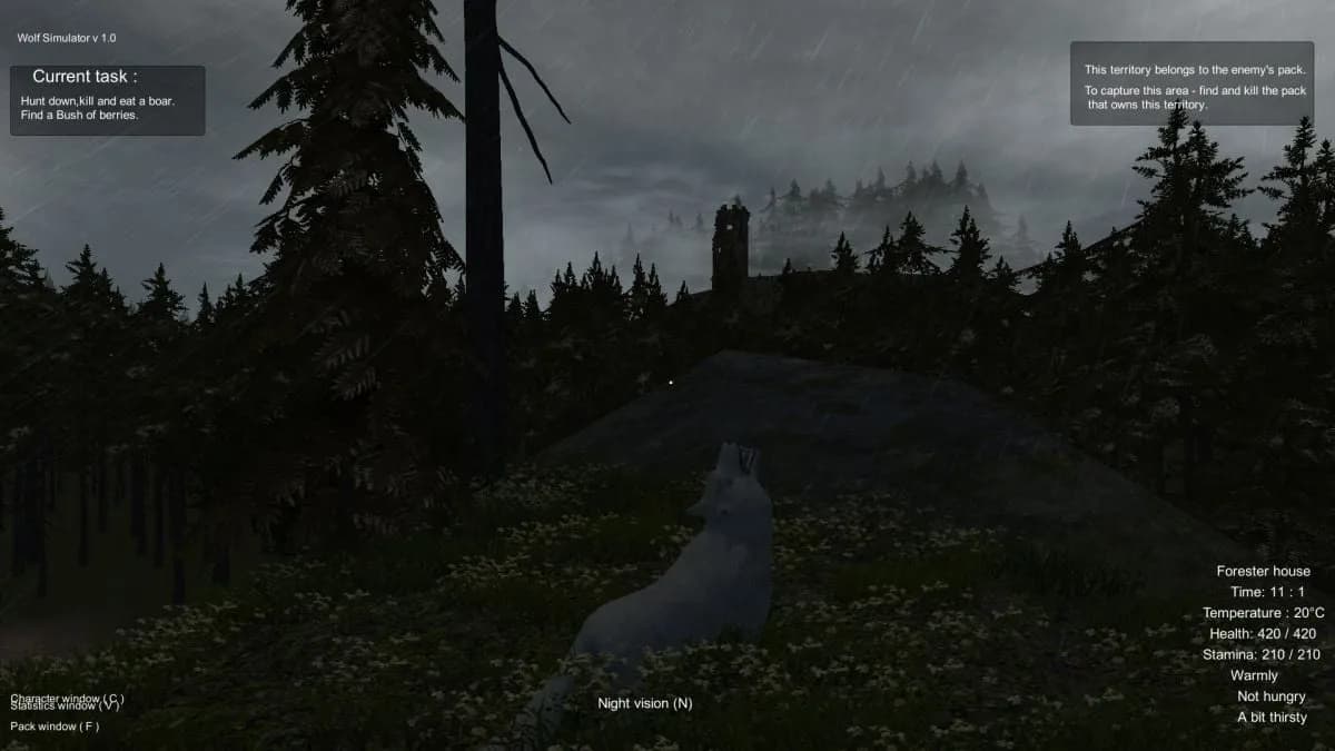 Wolf Simulator — скриншот 3