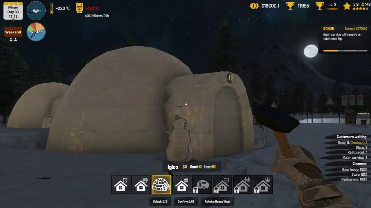 Arctic Motel Simulator — скриншот 1