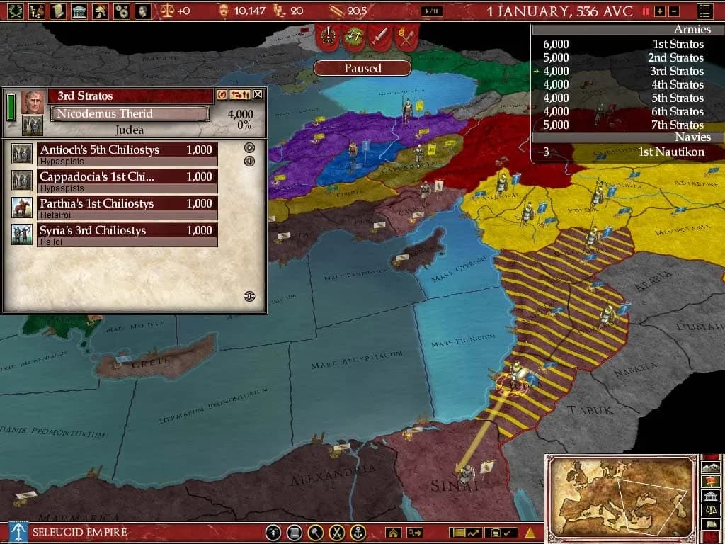 Europa Universalis: Rome - Gold Edition — скриншот 6