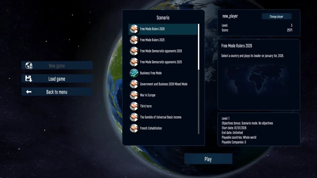 Geo-Political Simulator 2026 Edition — скриншот 2