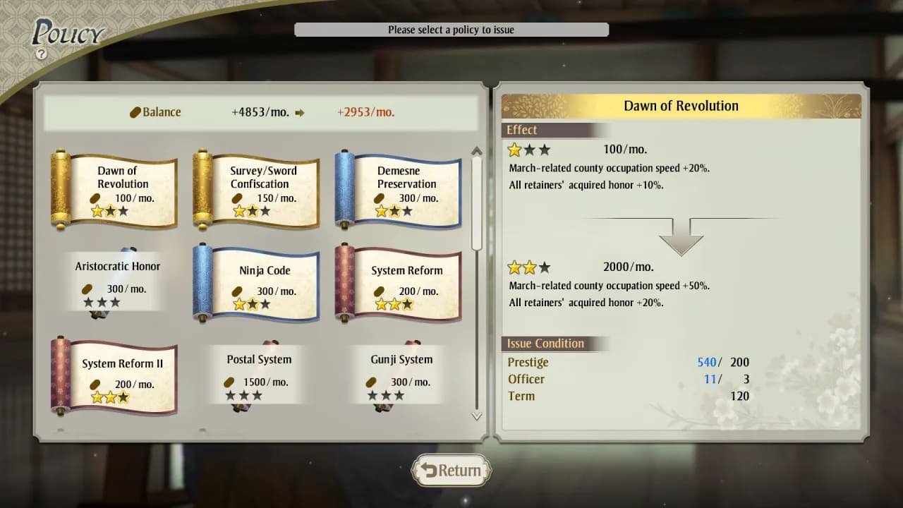 NOBUNAGA'S AMBITION: Awakening — скриншот 7