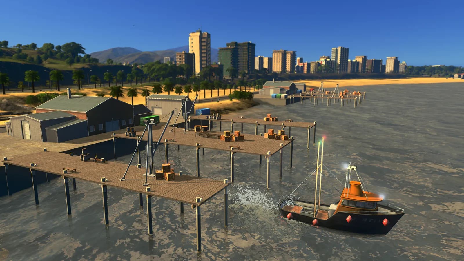 Cities: Skylines Sunset Harbor — скриншот 3