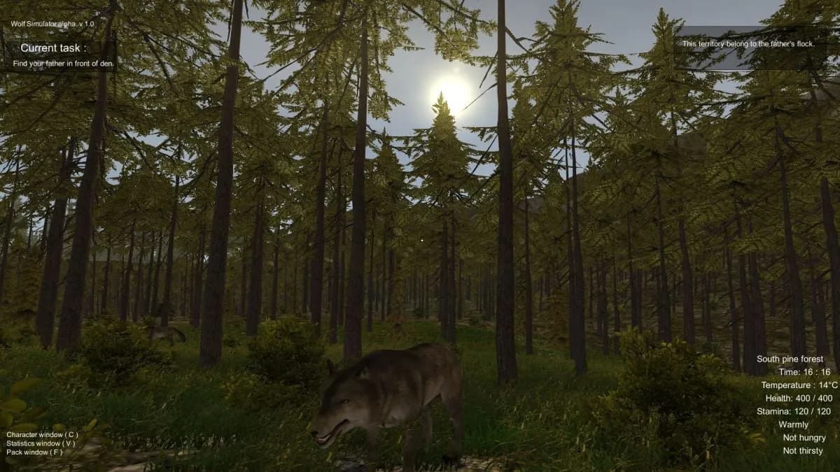 Wolf Simulator — скриншот 4