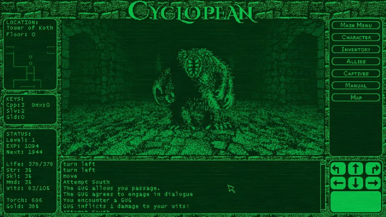 Cyclopean: The Great Abyss — скриншот 1