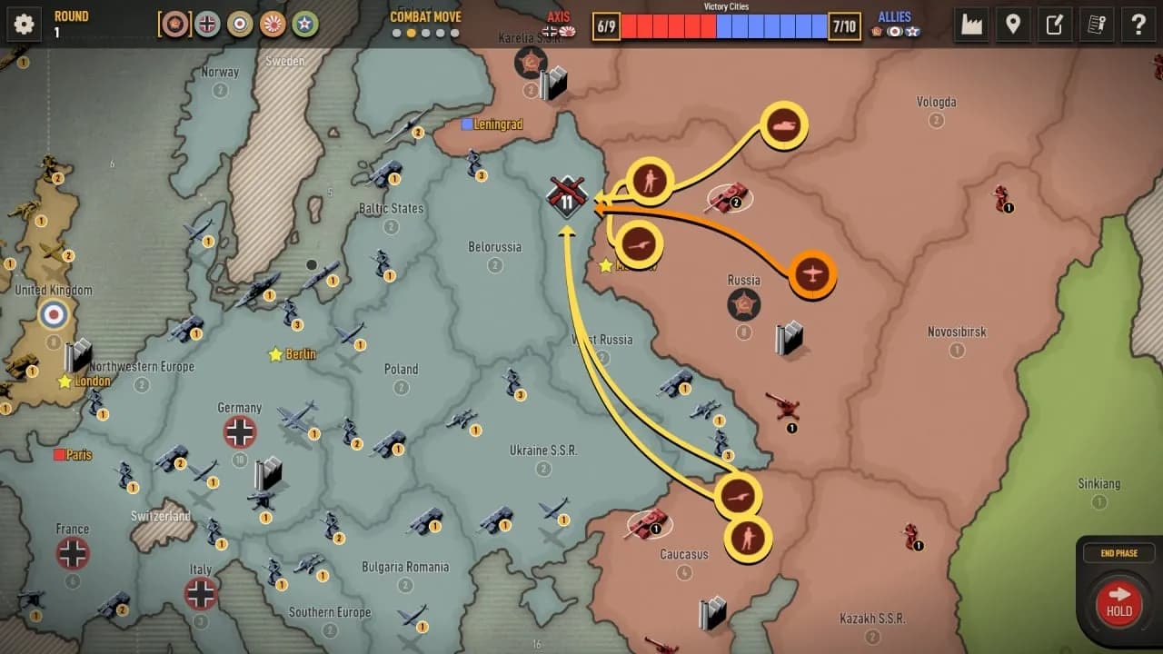 Axis and Allies 1942 Online — скриншот 3