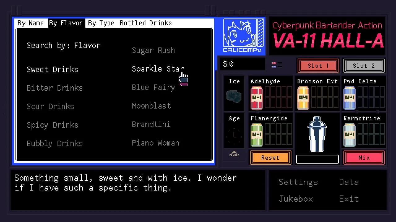 VA-11 Hall-A: Cyberpunk Bartender Action — скриншот 4