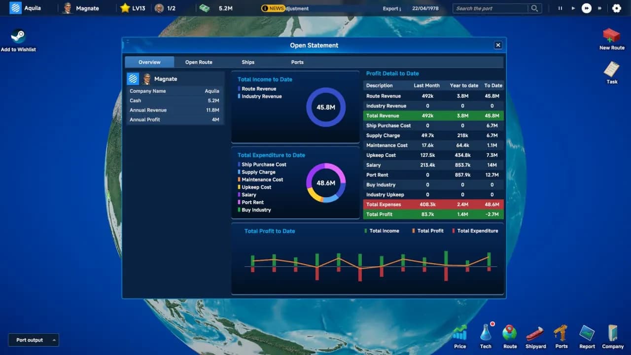 Global Magnates: Shipping Tycoon — скриншот 8