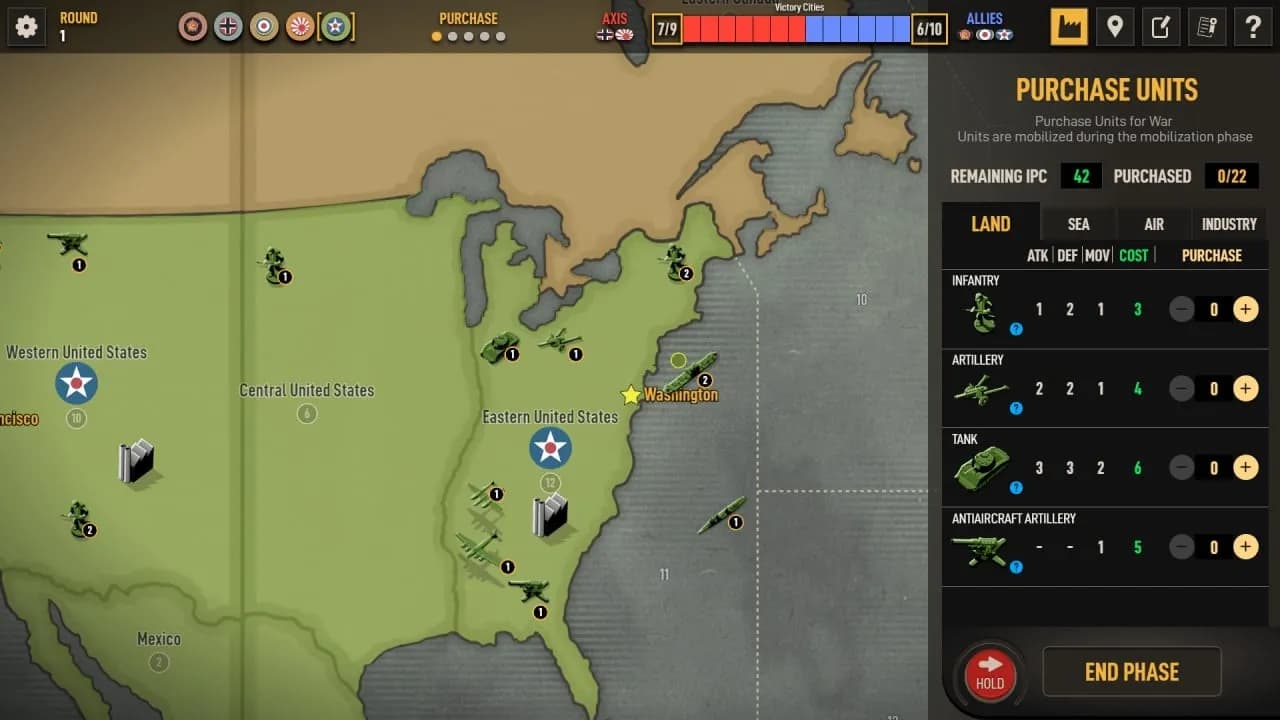 Axis and Allies 1942 Online — скриншот 9