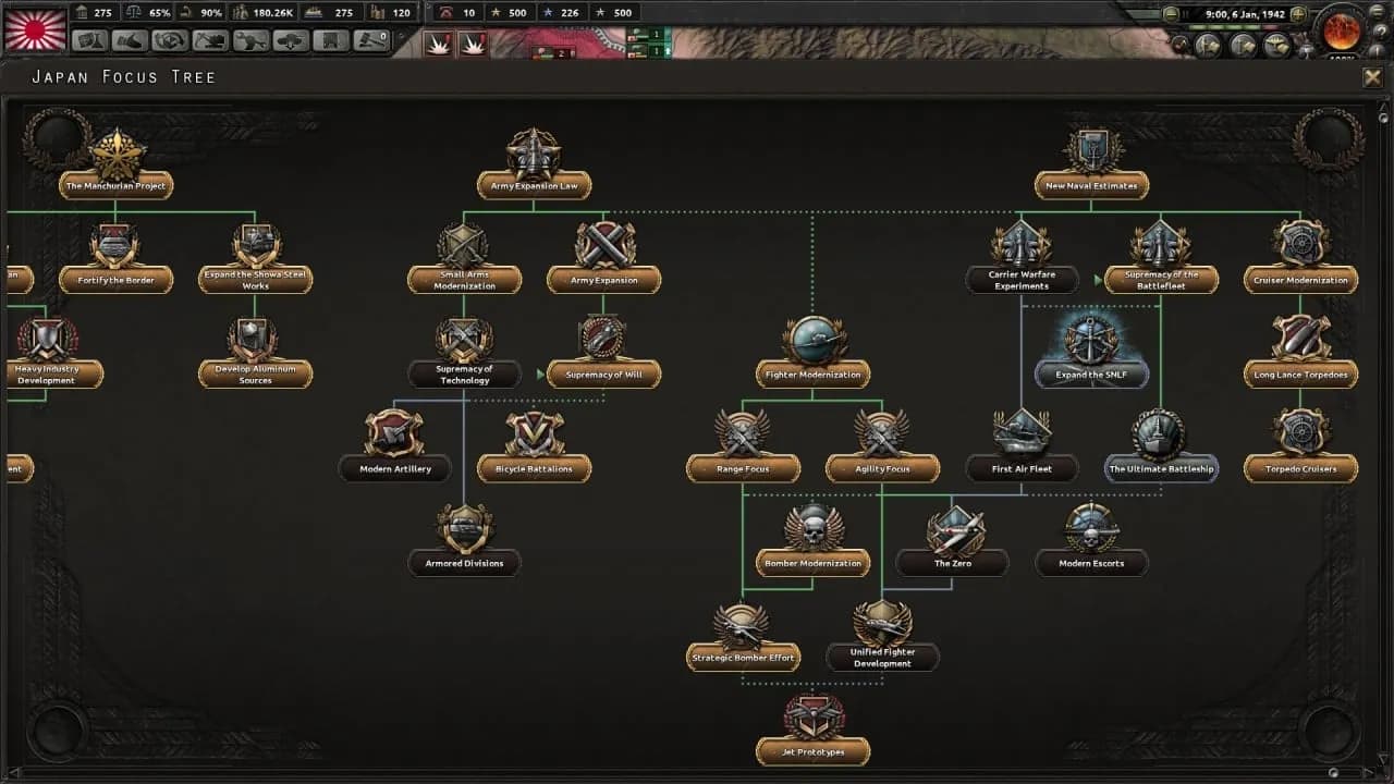 Hearts of Iron 4: Waking the Tiger — скриншот 1