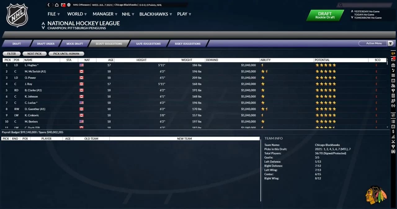 Franchise Hockey Manager 7 — скриншот 3