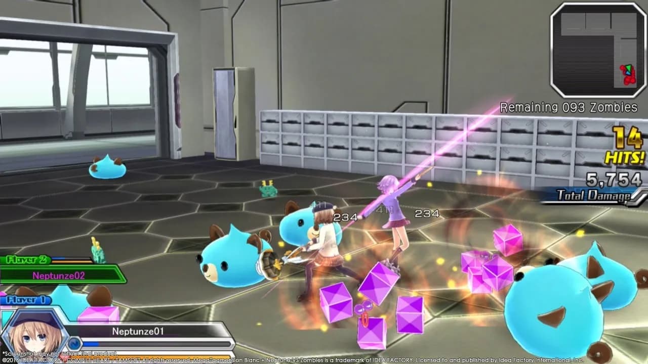 MegaTagmension Blanc + Neptune VS Zombies — скриншот 1