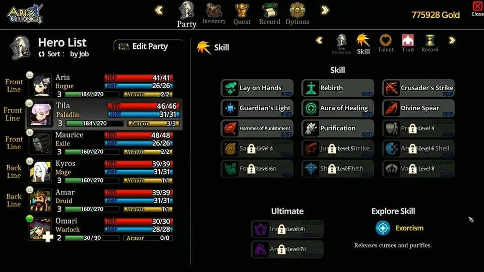 ARIA CHRONICLE — скриншот 9