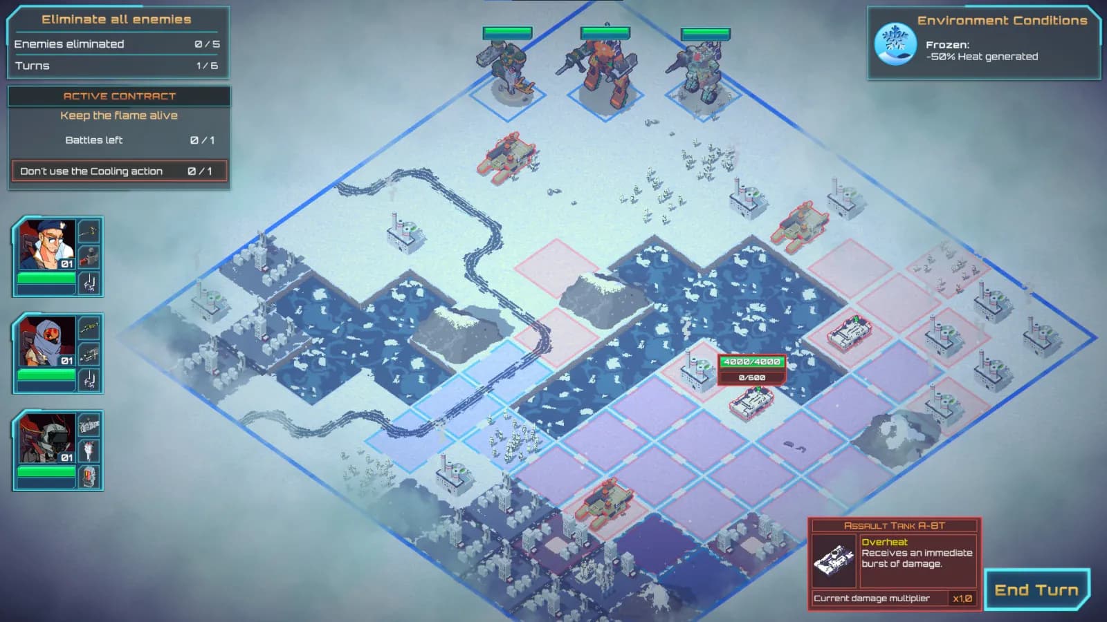 Ignited Steel: Mech Tactics — скриншот 1