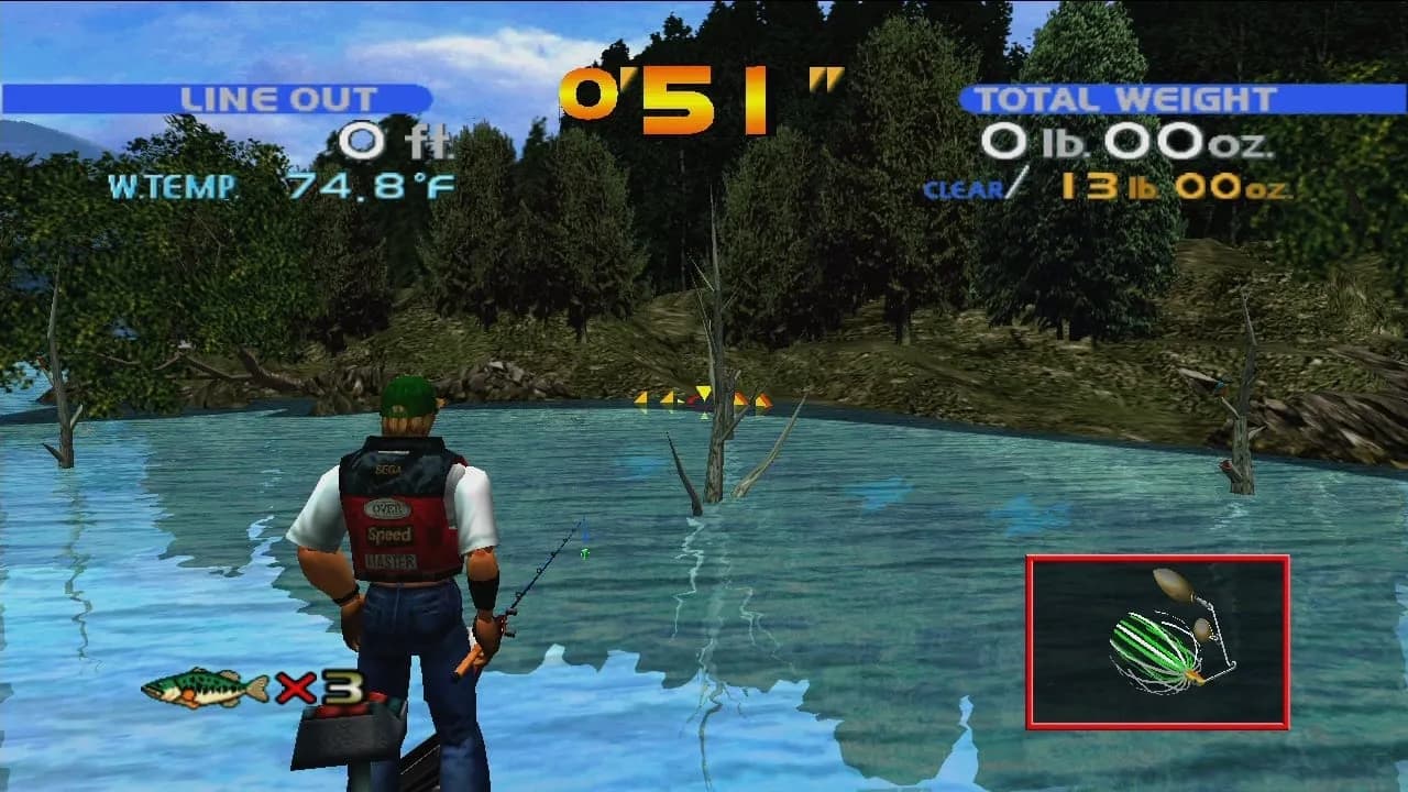 SEGA Bass Fishing — скриншот 2