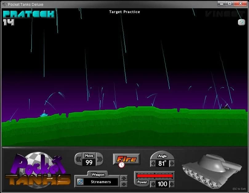 Pocket Tanks Deluxe — скриншот 1