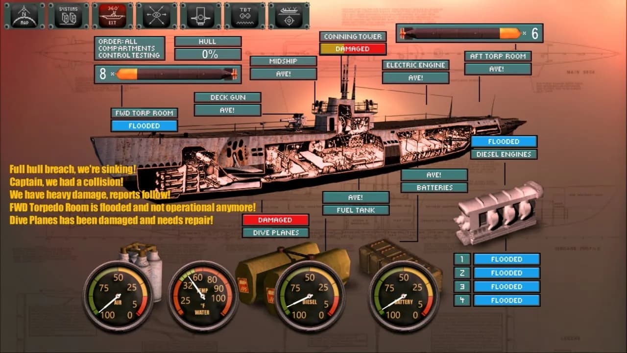 Silent Depth 3D Submarine Simulation — скриншот 4