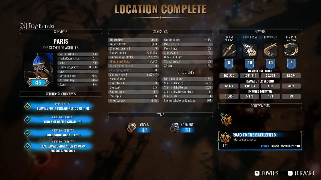 Achilles: Survivor — скриншот 11
