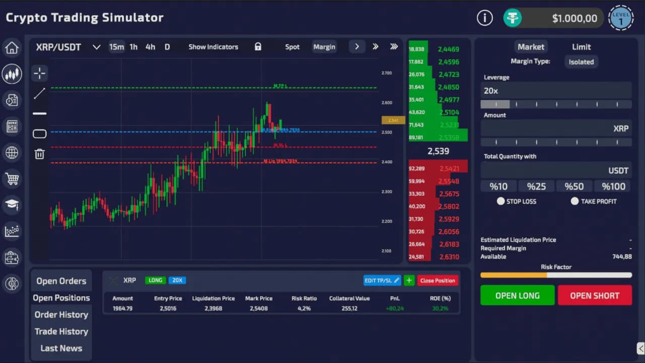 Crypto Trading Simulator — скриншот 5