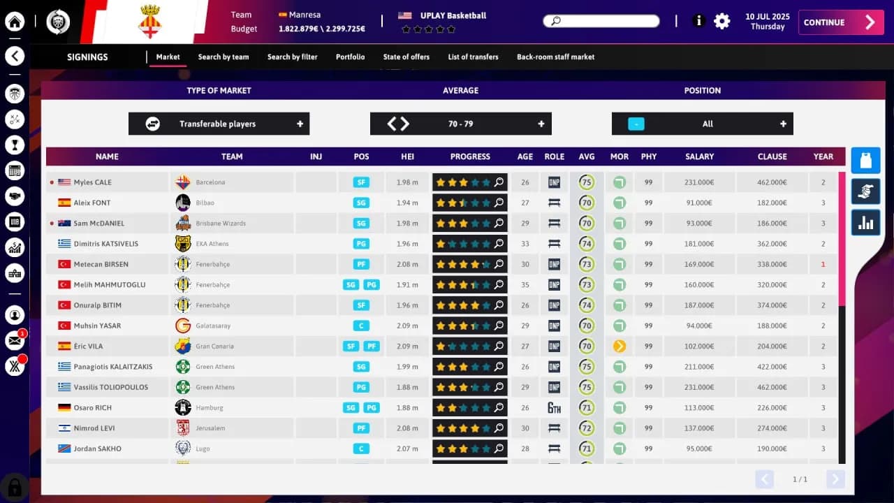 International Basketball Manager 26 — скриншот 8