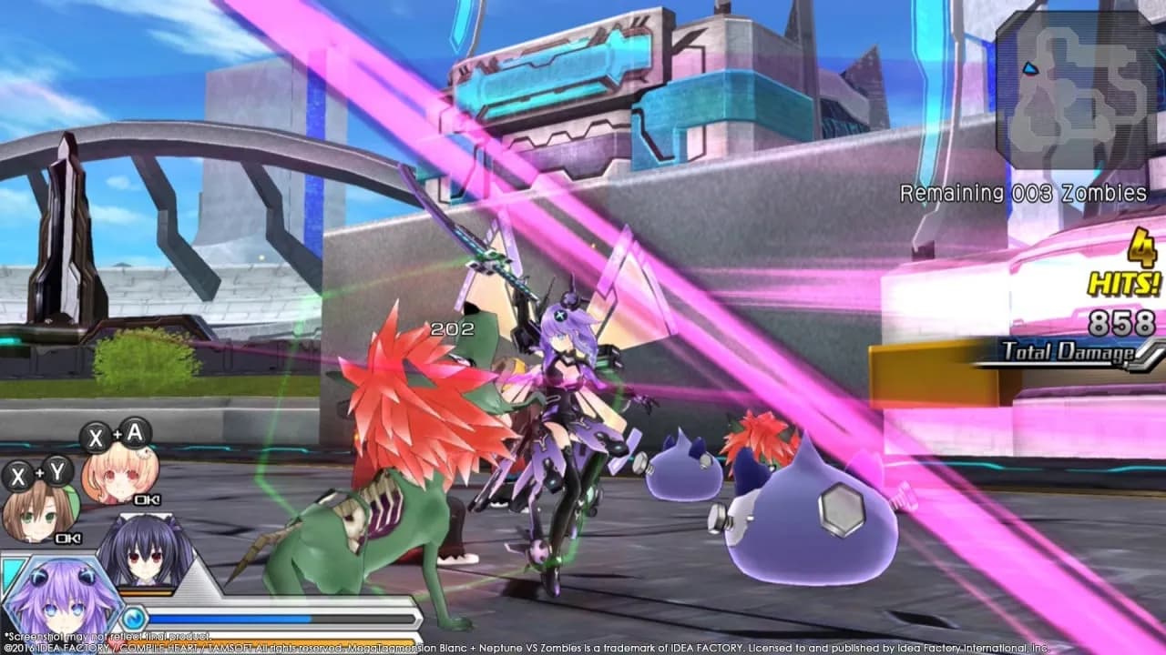 MegaTagmension Blanc + Neptune VS Zombies — скриншот 5