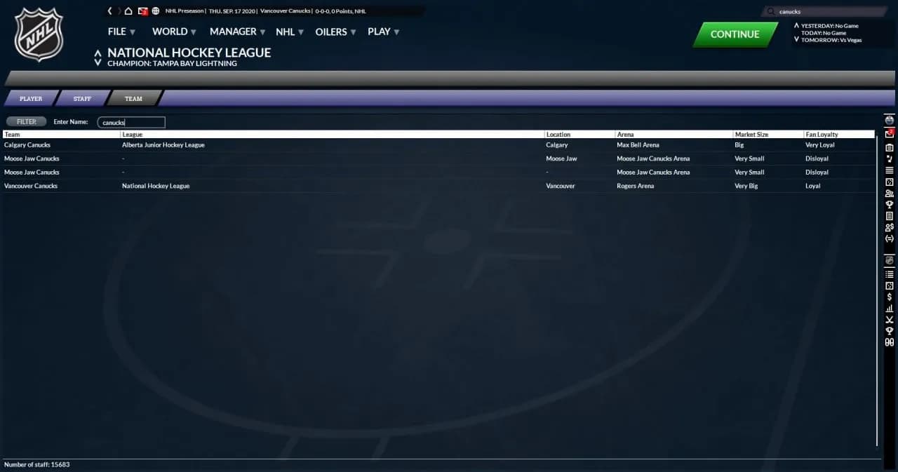 Franchise Hockey Manager 7 — скриншот 4