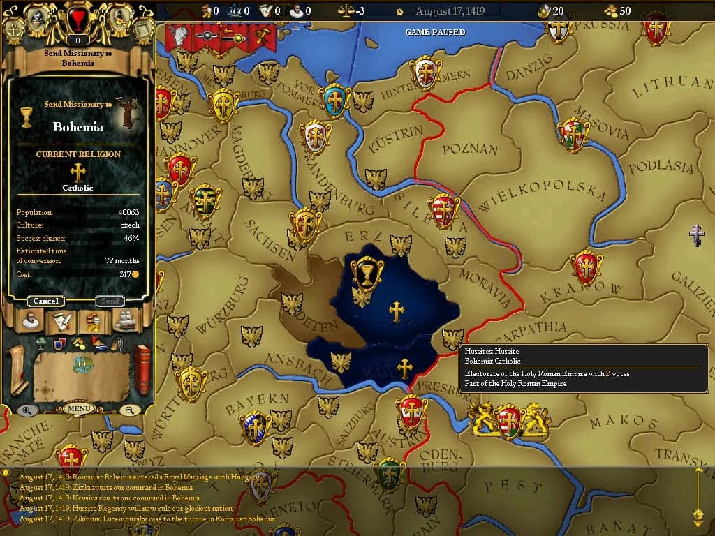 For the Glory: A Europa Universalis Game — скриншот 5