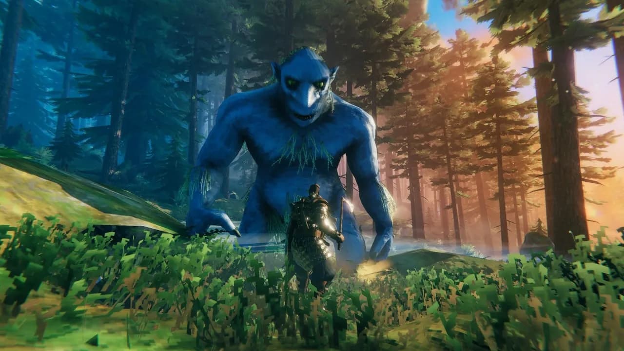 Тролль в лесу Valheim