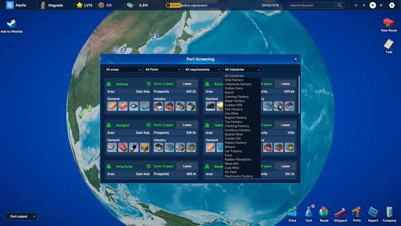 Global Magnates: Shipping Tycoon — скриншот 4