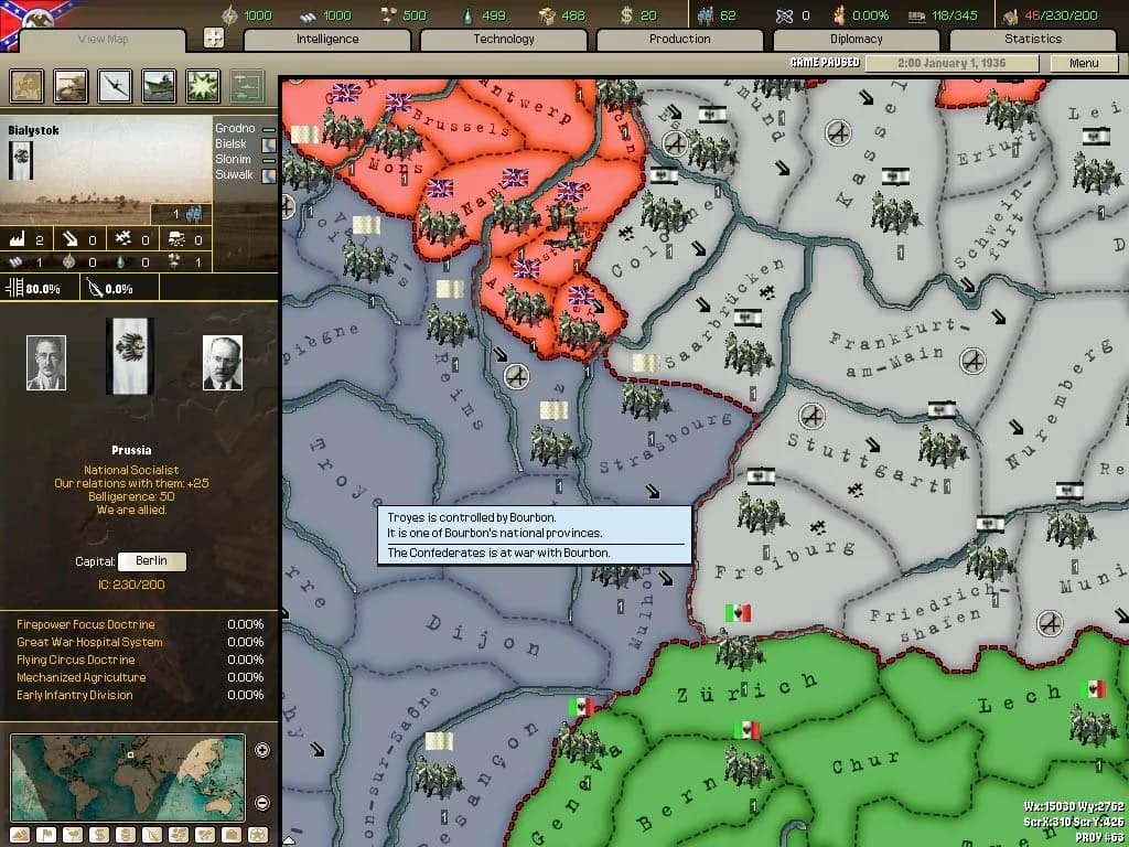 Hearts of Iron 2: Doomsday Armageddon — скриншот 2